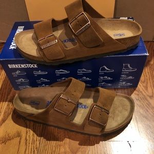 Birkenstock Arizona mink suede asst new